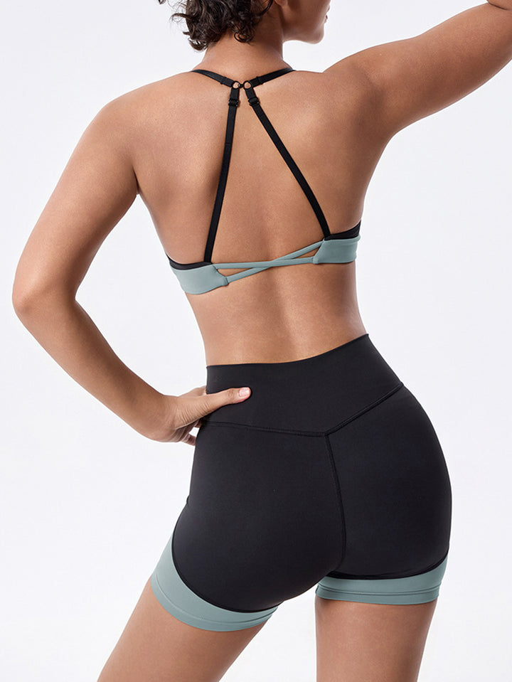 Seamless High Waisted Yoga Short Set