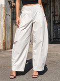 Adjustable Waisted Wide Leg Pants