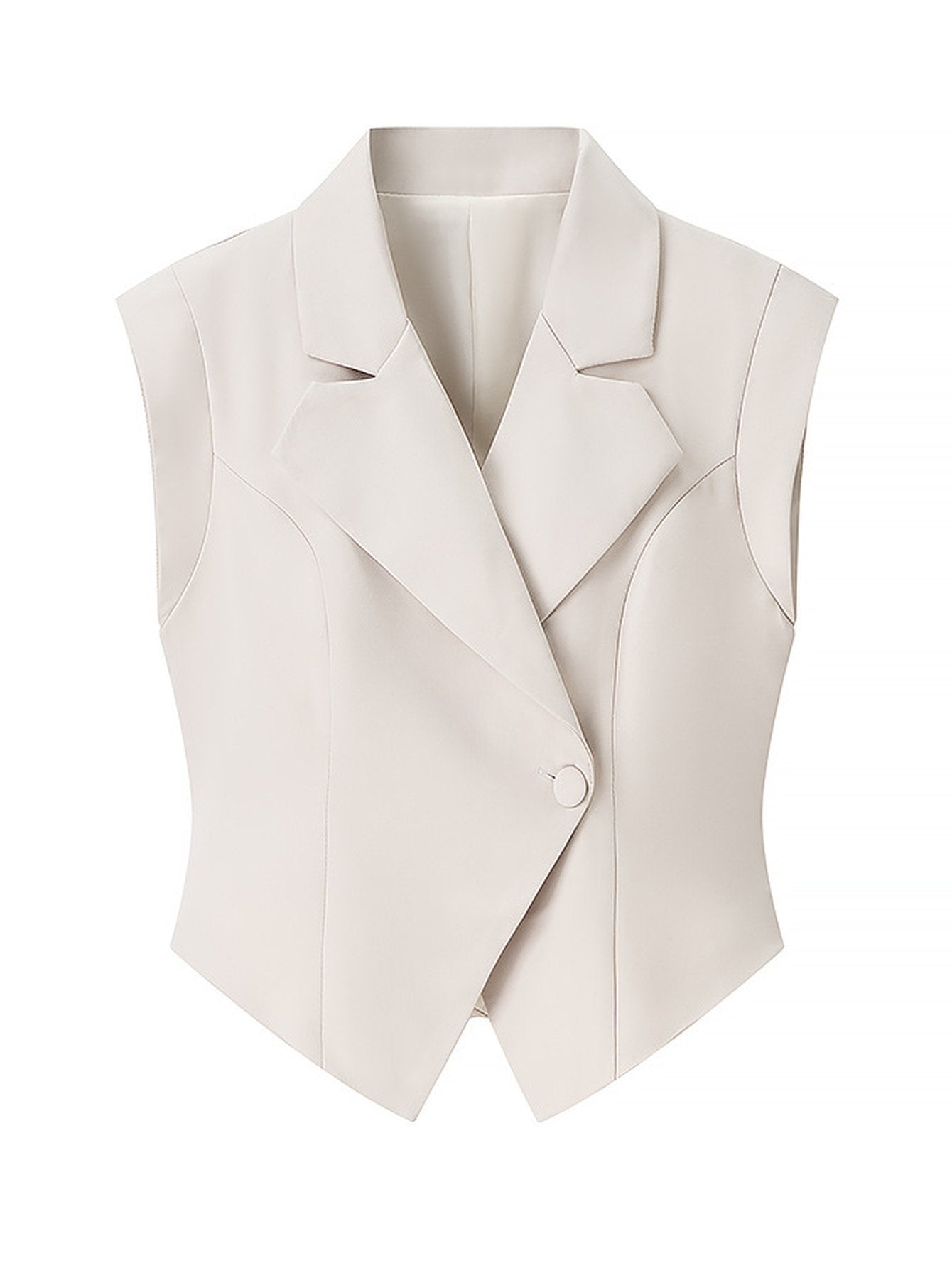 Sleek Tailored Vest Wide Leg Pants Set