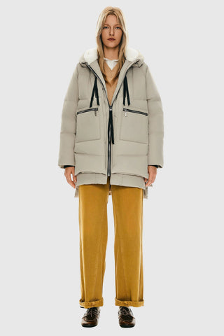Fleece Lined Hooded Puffer Jacket