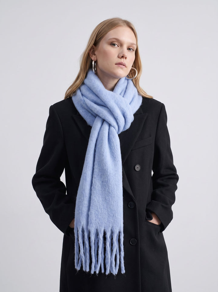 Soft Cozy Tassels Winter Scarf