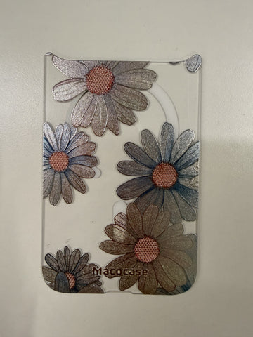 Metallic Daisy Print Phone Case