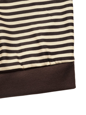 One Shoulder Striped Chic T-shirt-Multicolor