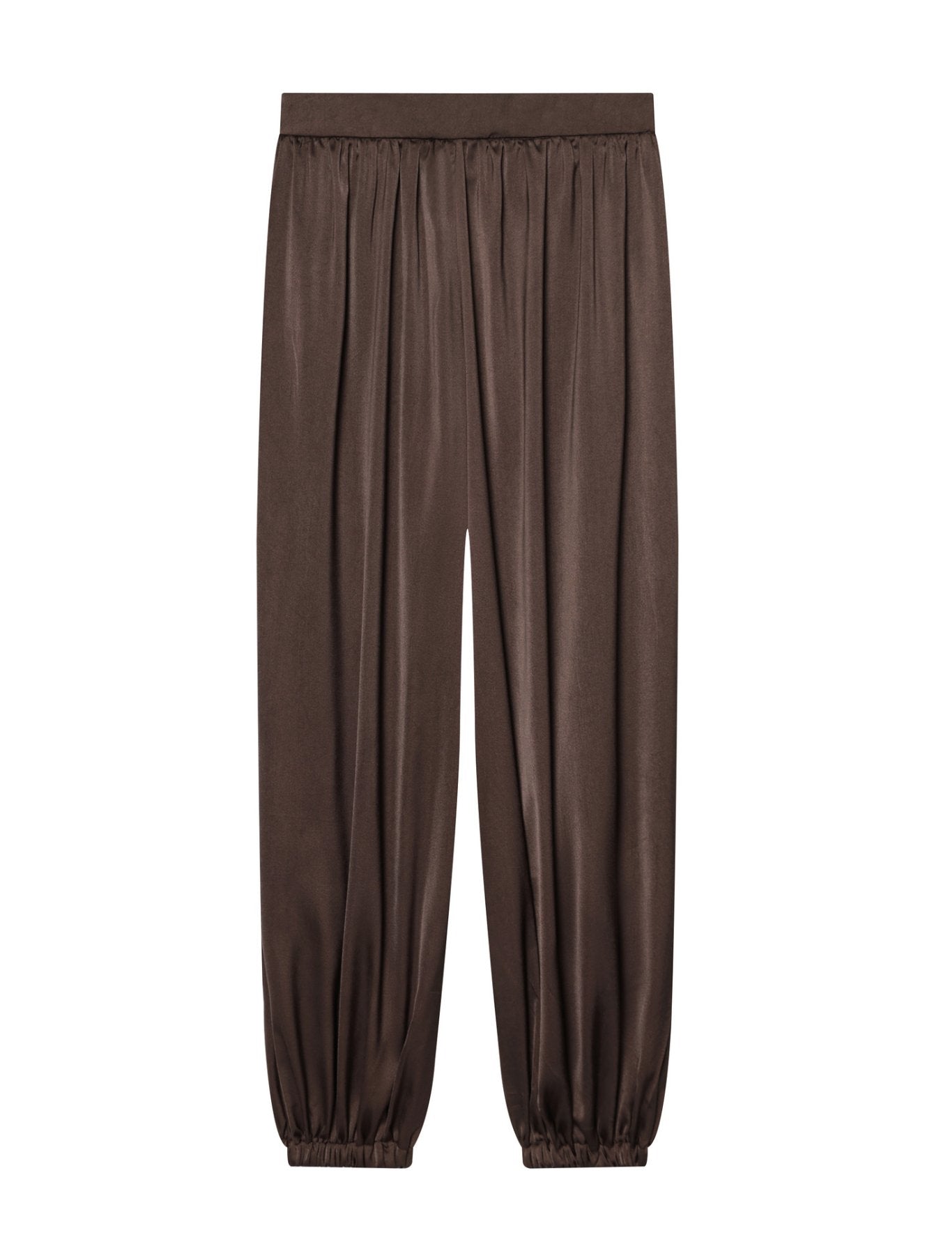 Satin Pleated Lantern Sleeve Pant Set