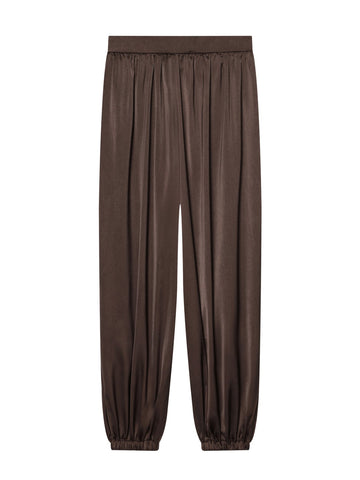 Satin Pleated Lantern Sleeve Pant Set