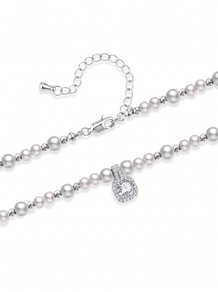 Elegant Dainty Pearl Pendant Necklace