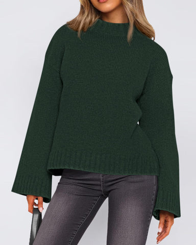 Cozy Bell Sleeve Knit Sweater