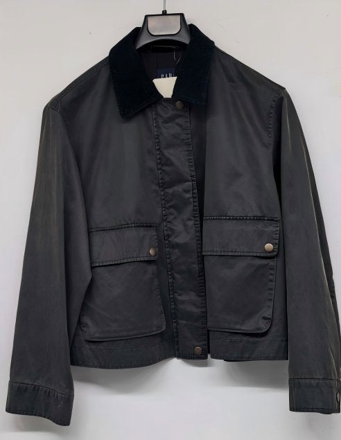 Waxed Corduroy Collar Utility Jacket