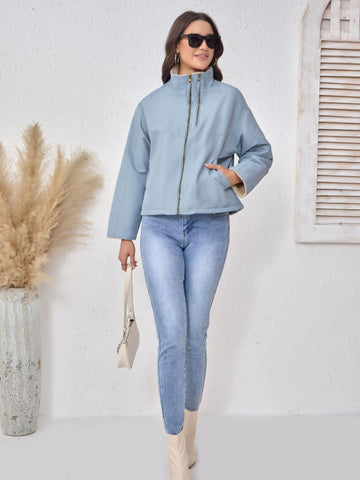 Cozy Sherpa Lined Padded Jacket
