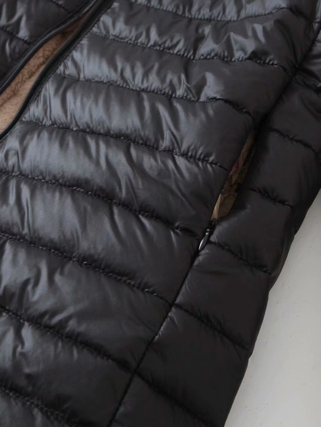 Fleece Lined Quilted Puffer Jacket