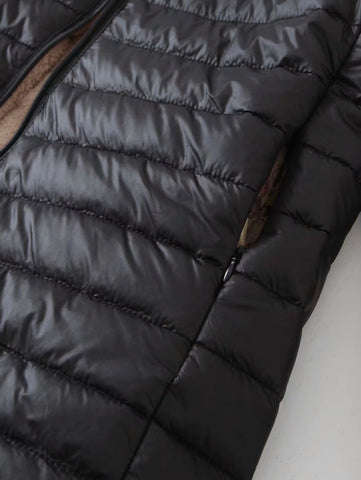 Fleece Lined Quilted Puffer Jacket