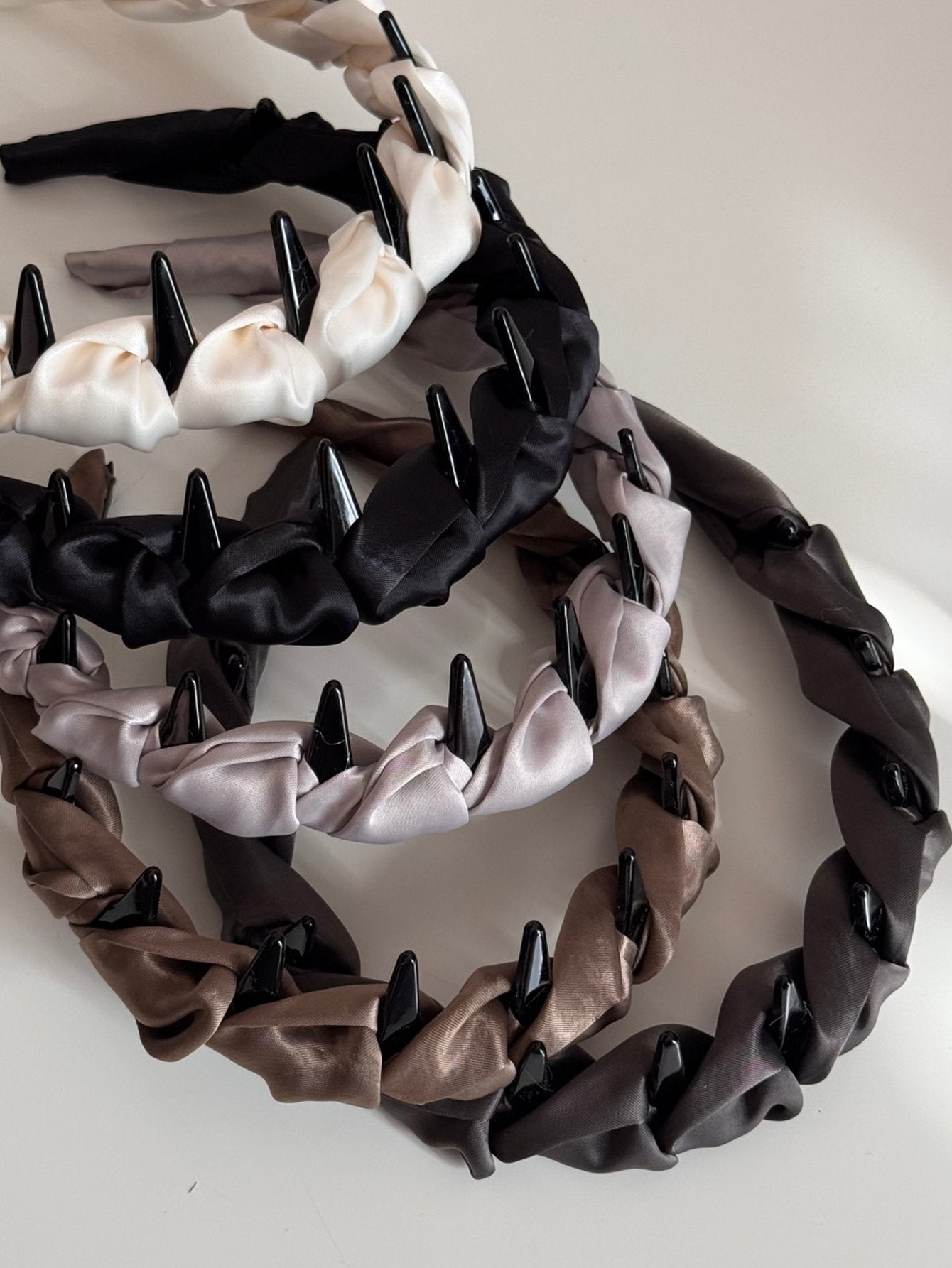 Satin Pleated Non Slip Headband
