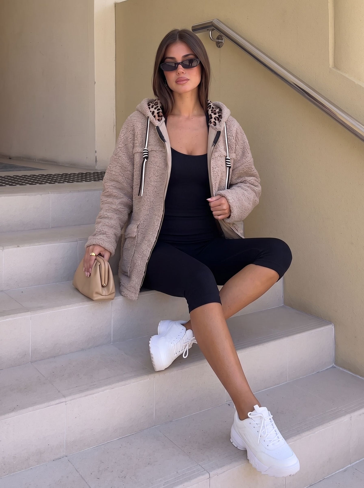 Cozy Leopard Lined Teddy Jacket