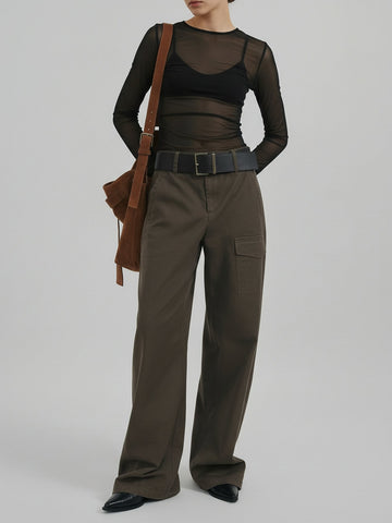 Barrel Leg Cargo Pants
