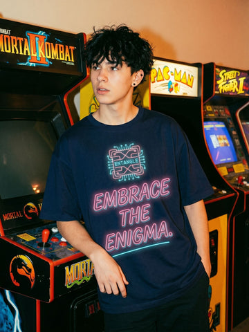 Oversized Graphic Neon Print T-Shirt