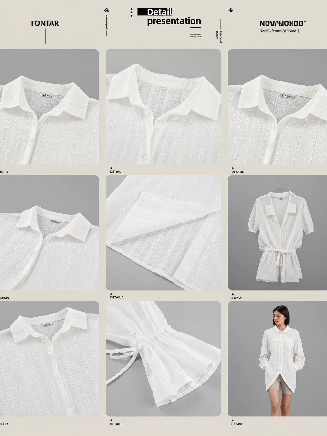 Sheer Striped Ruffle Sleeve Button Shirt