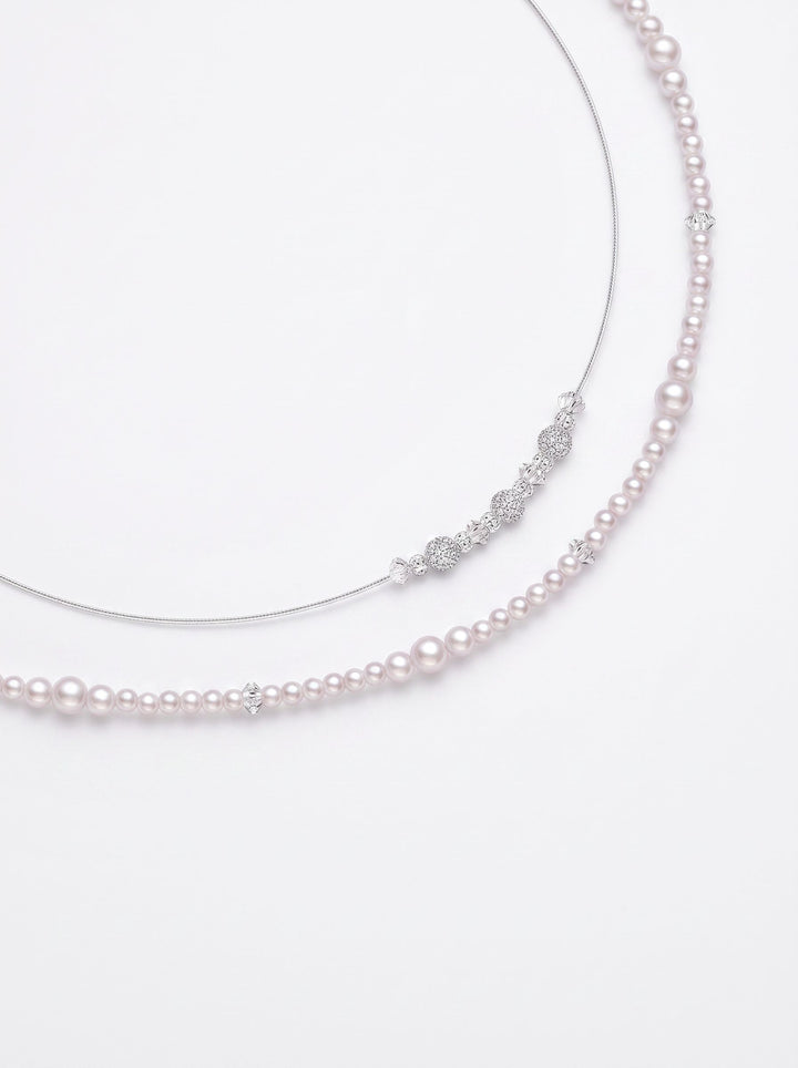 Elegant Layered Faux Pearl Necklace