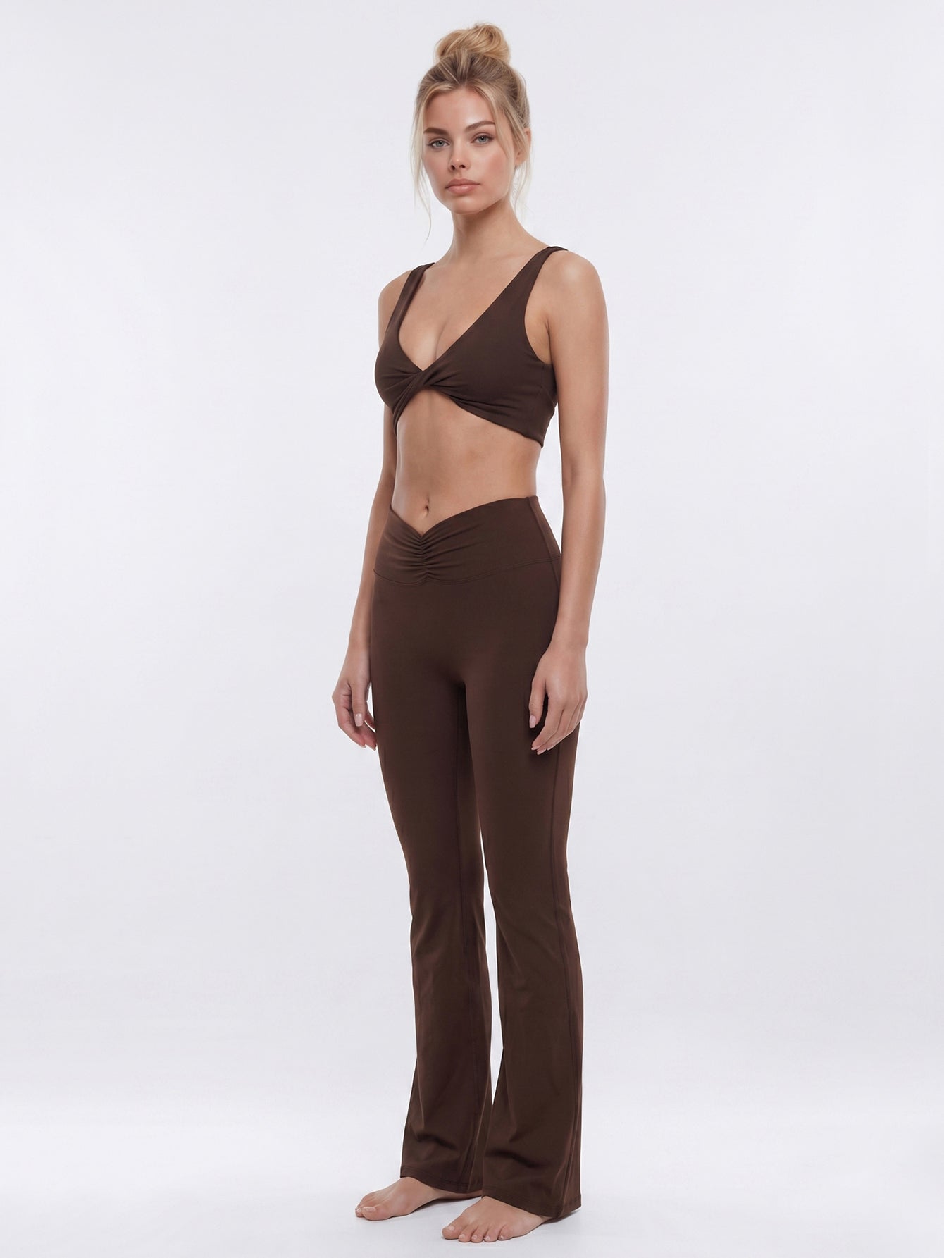 Seamless Sculpting Flared Legging Set