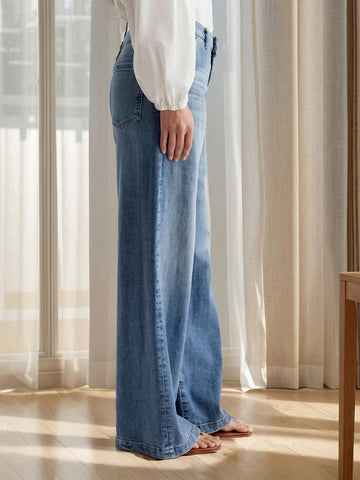 High Rise Relaxed Wide Leg Jeans