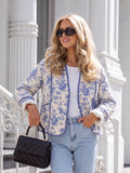 Floral Quilted Lightweight Cotton Jacket