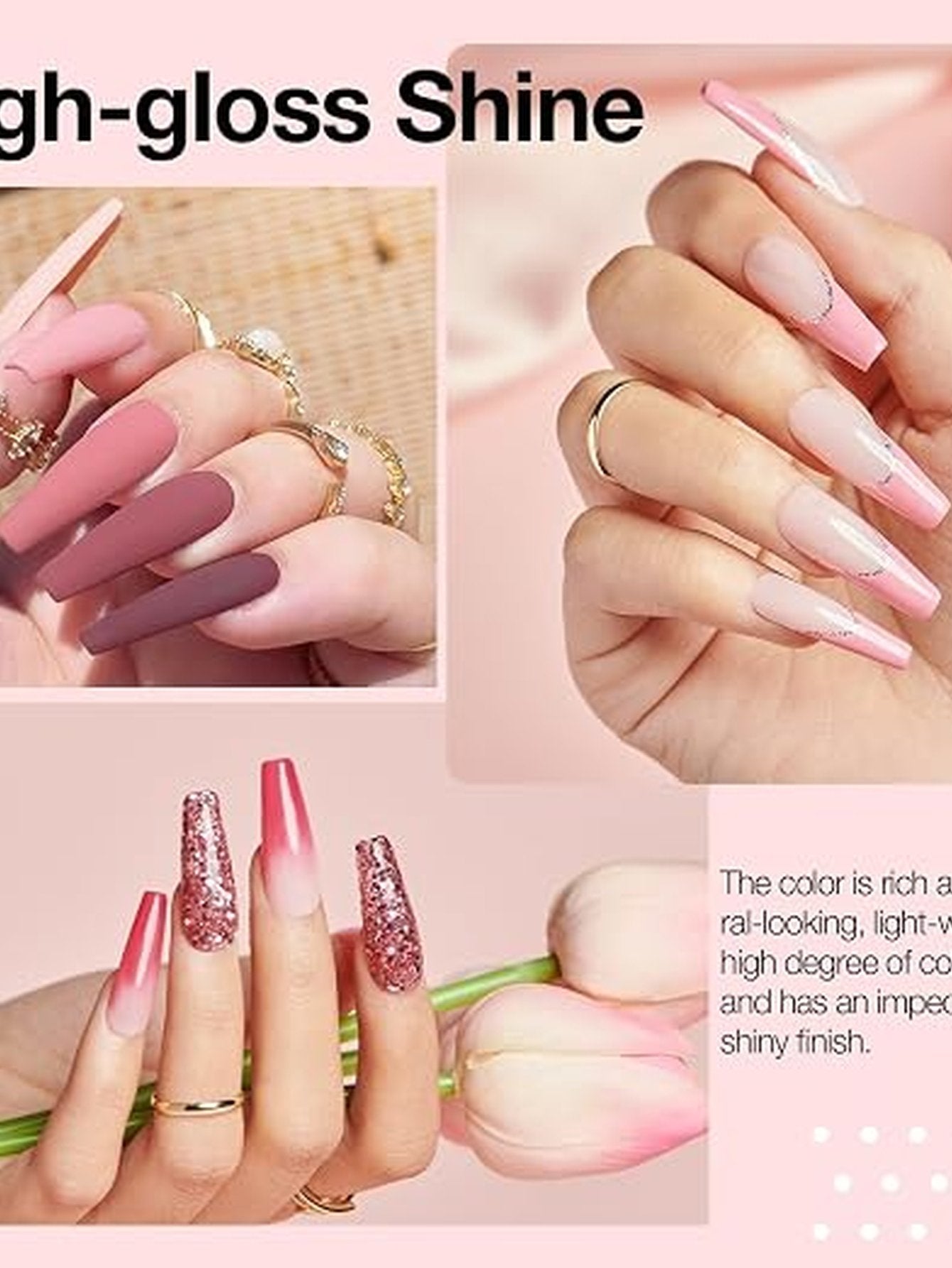 Long Lasting Professional Dip Powder Nail Kit