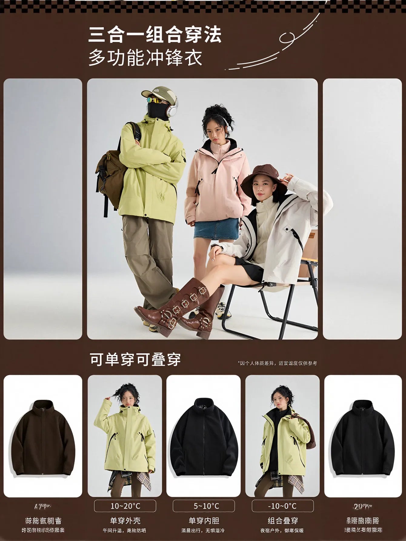 Waterproof 3 In 1 Fleece Jacket
