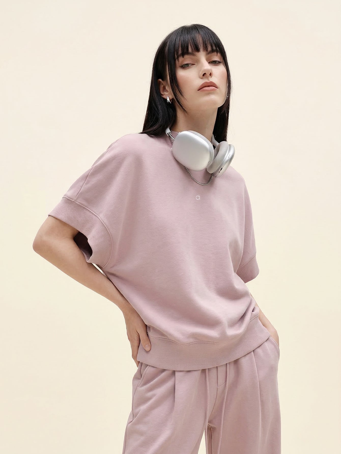 Turtleneck Cotton Sweatshirt