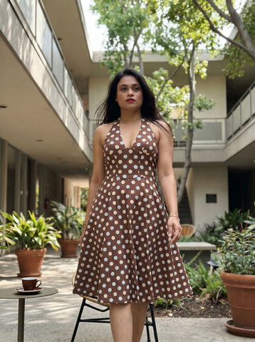 Shilpi Tripathi's Polka Dot Print Midi Dress