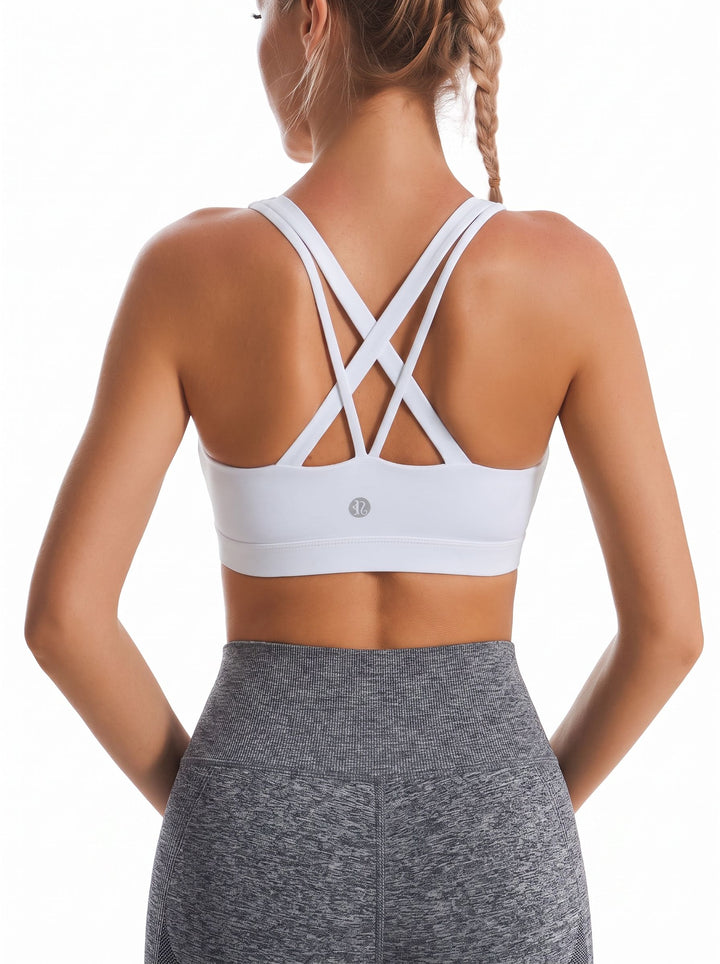 Strappy Back Supportive Sports Bra