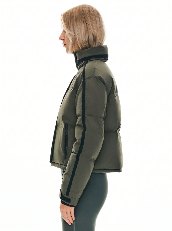 Cropped Sporty Puffer Jacket