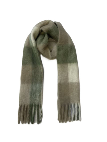 Cozy Plaid Brushed Winter Scarf
