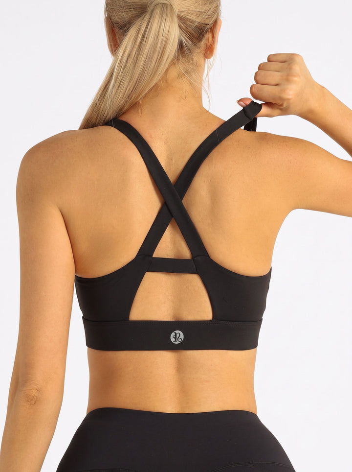 Crisscross Back Supportive Workout Sports Bra