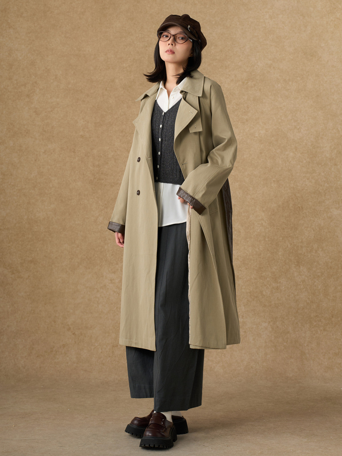 High Waisted Wide Leg Trousers