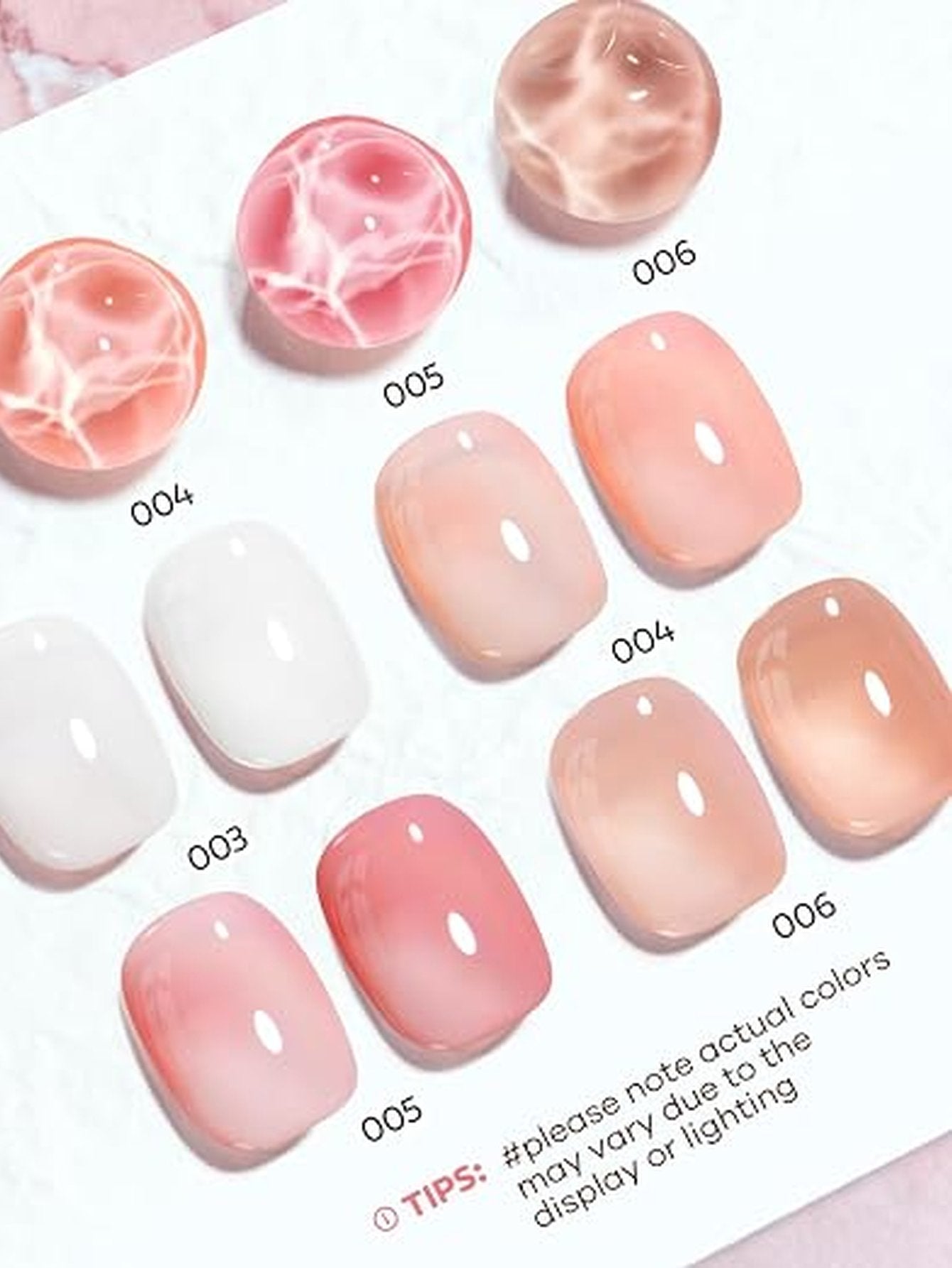 Sheer Nude Pink Gel Nail Polish