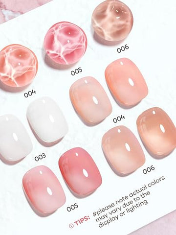 Sheer Nude Pink Gel Nail Polish