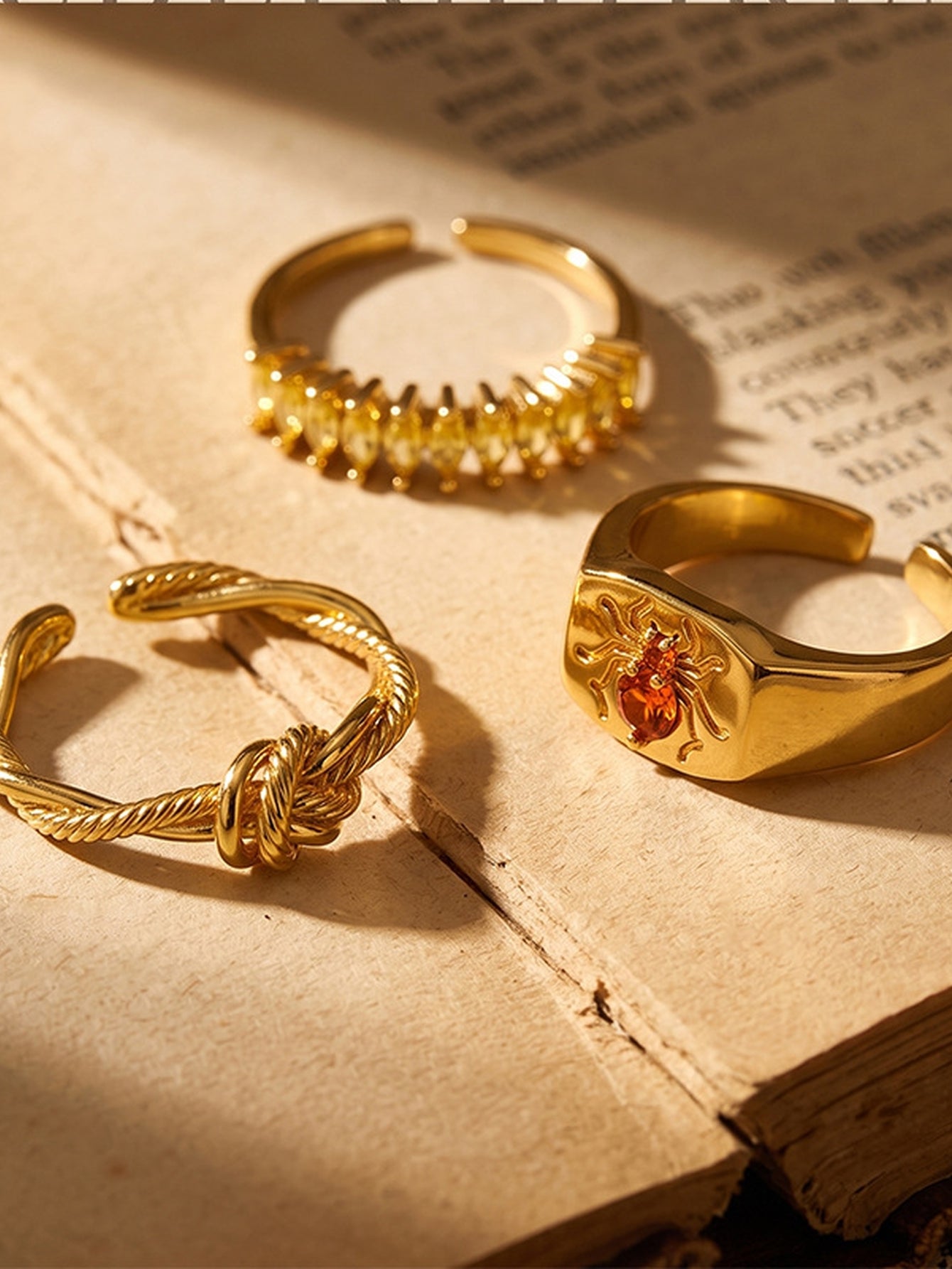 Dainty Twisted Gold Knot Ring