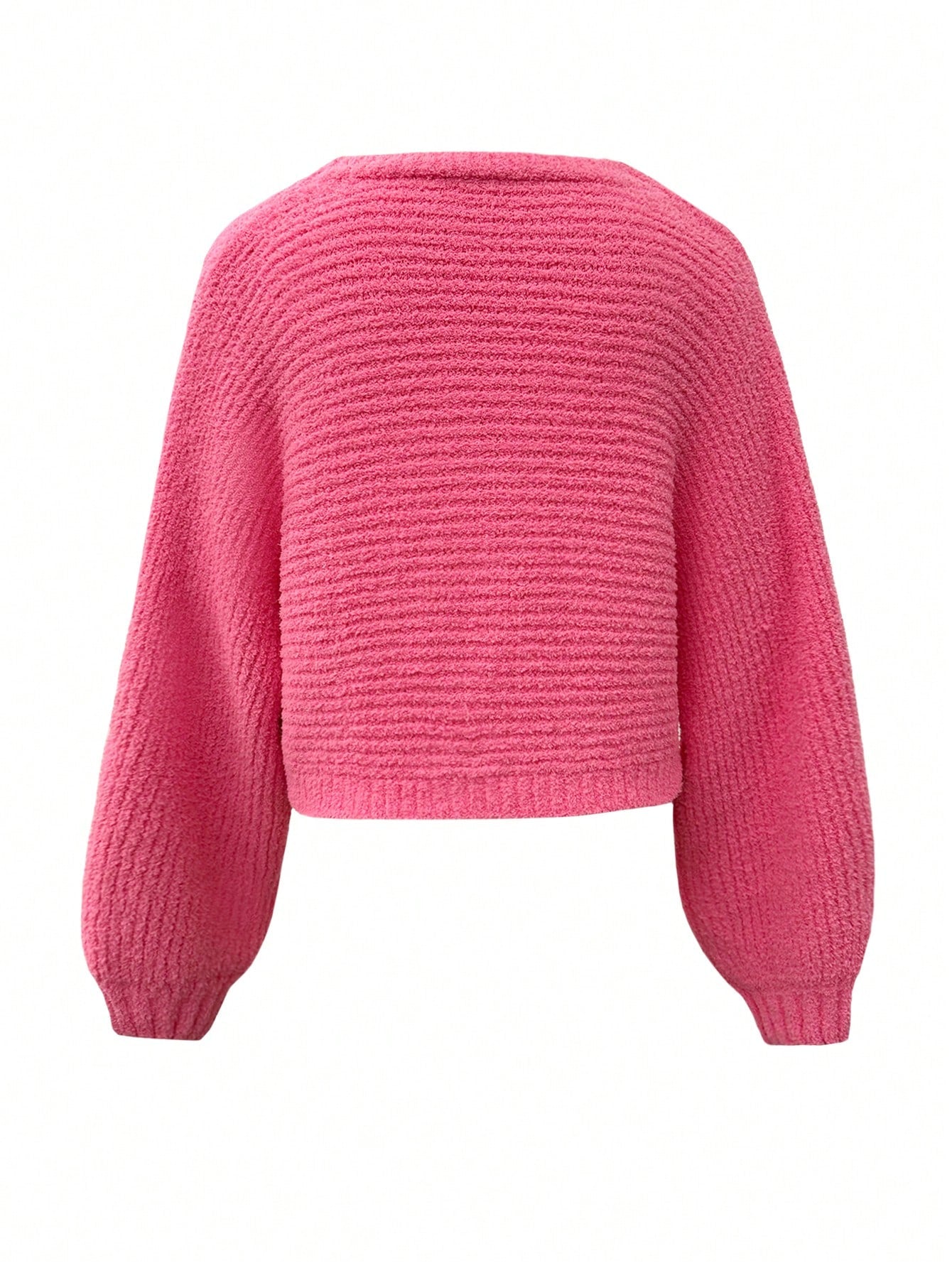 Cozy Soft Pink Button Cardigan