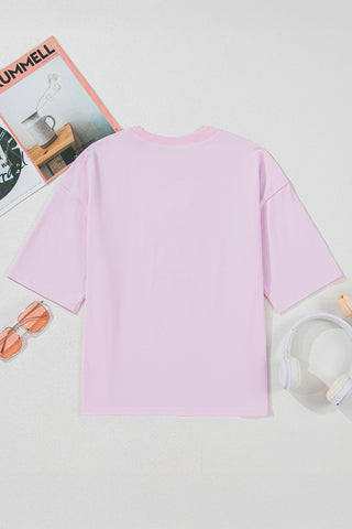 Oversized Graphic Patriotic Bow T-Shirt