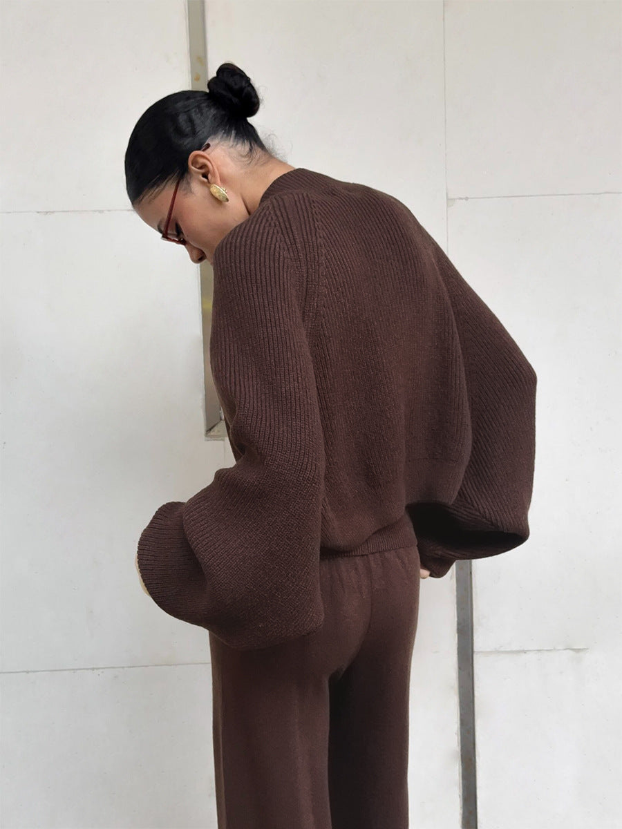 Cozy Sleeveless Crop Knit Set