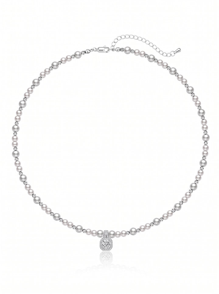 Elegant Dainty Pearl Pendant Necklace