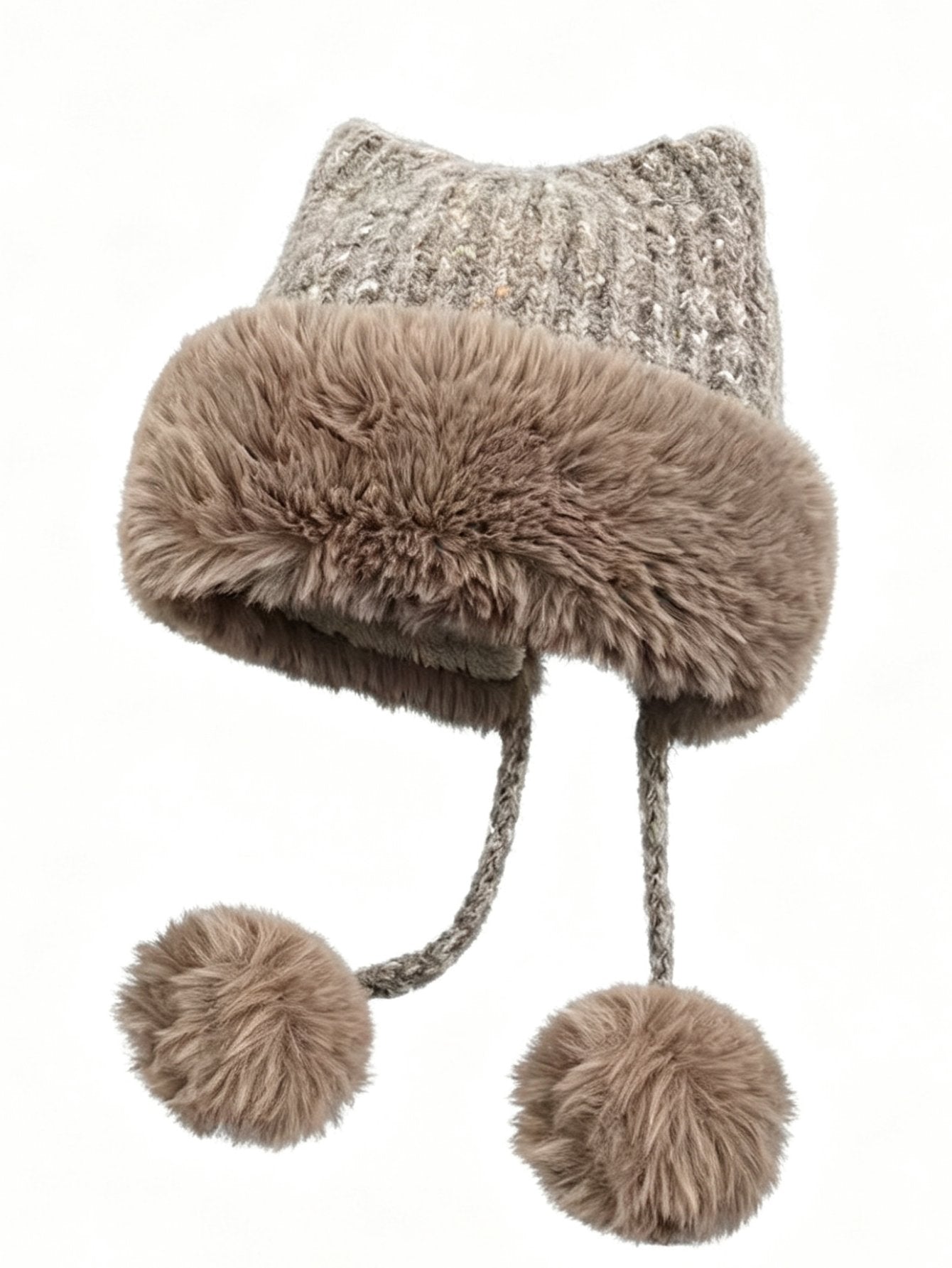 Cozy Faux Fur Cat Ear Hat