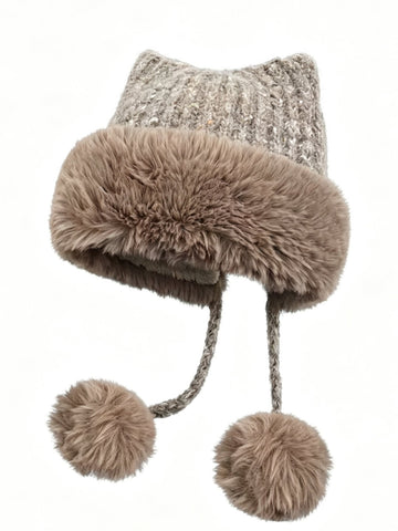 Cozy Faux Fur Cat Ear Hat