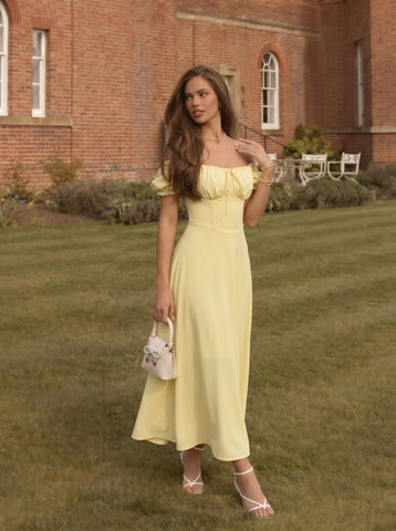 Elegant Off Shoulder Midi Dress