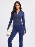 Slim Fit Thumbhole Yoga Jacket