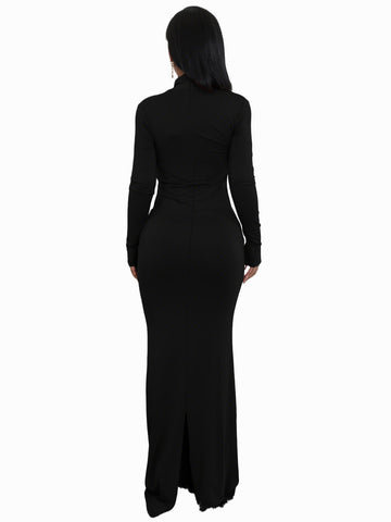 Cut Out One Shoulder Maxi Dress