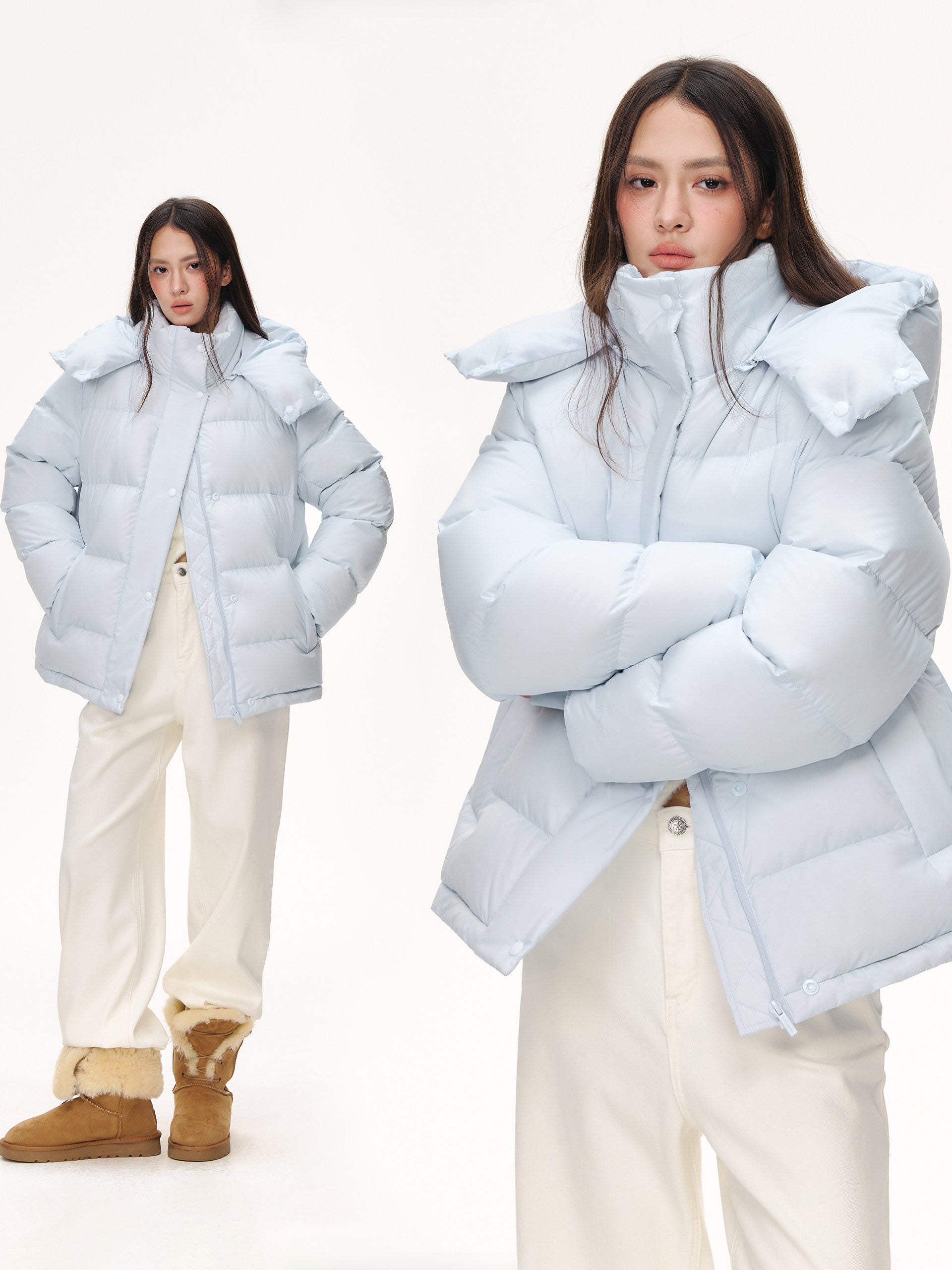 Oversized Puffer Hooded Puffer Jacket