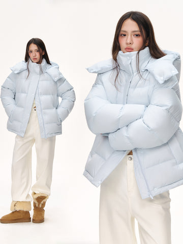 Oversized Puffer Hooded Puffer Jacket