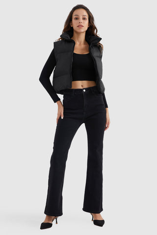 Cropped Lightweight Puffer Vest