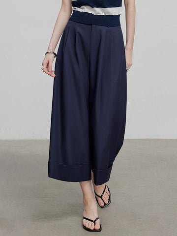 High Waisted Wide Leg Minimalist Pants