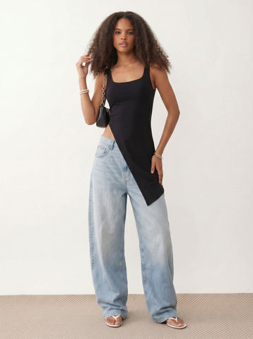 Asymmetric Slim Fit Tank Top
